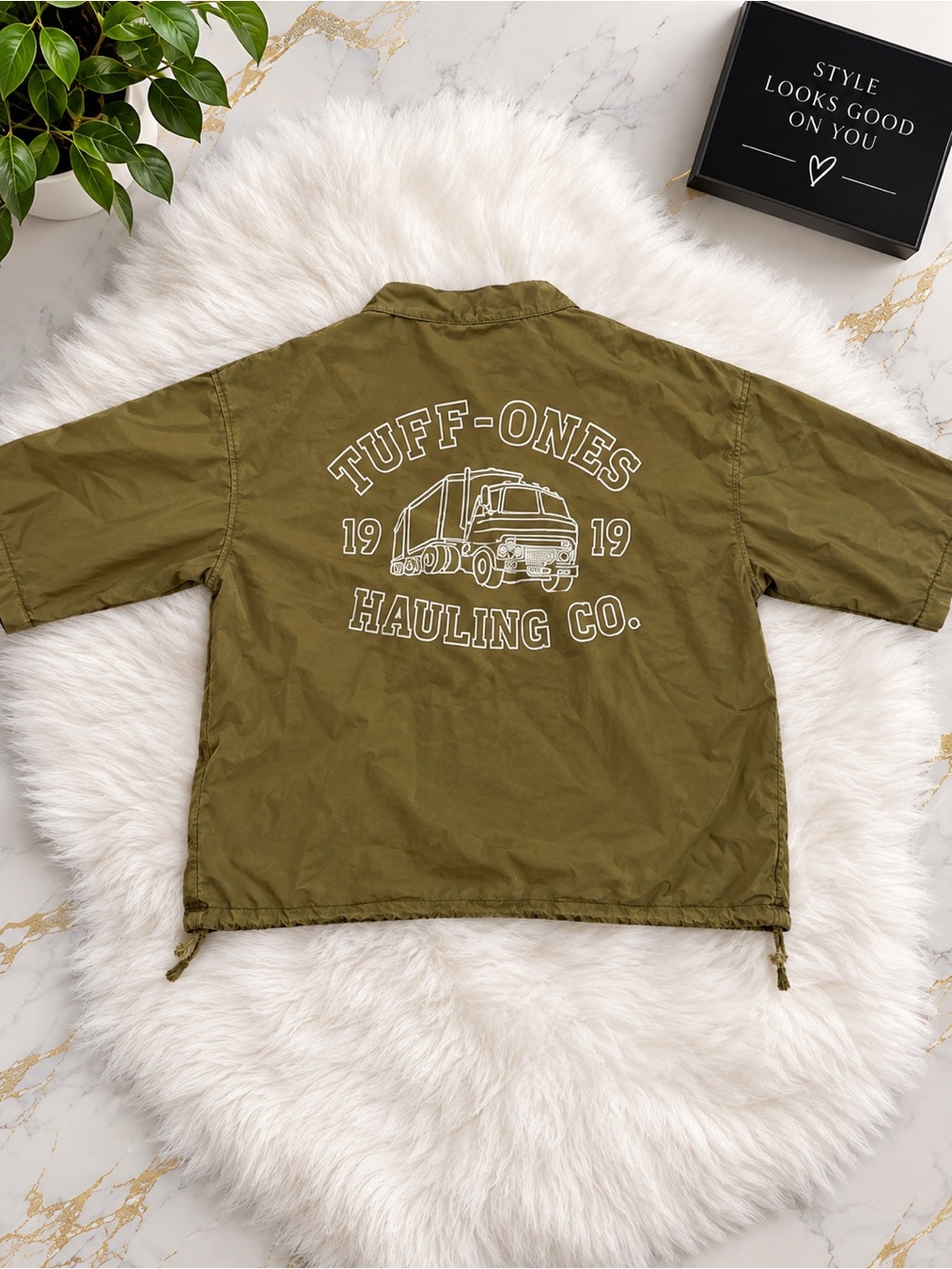Brown men ' Short-Sleeve Hauling Jacket